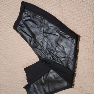 Leather leggings with zip pockets 14 xl 1x
